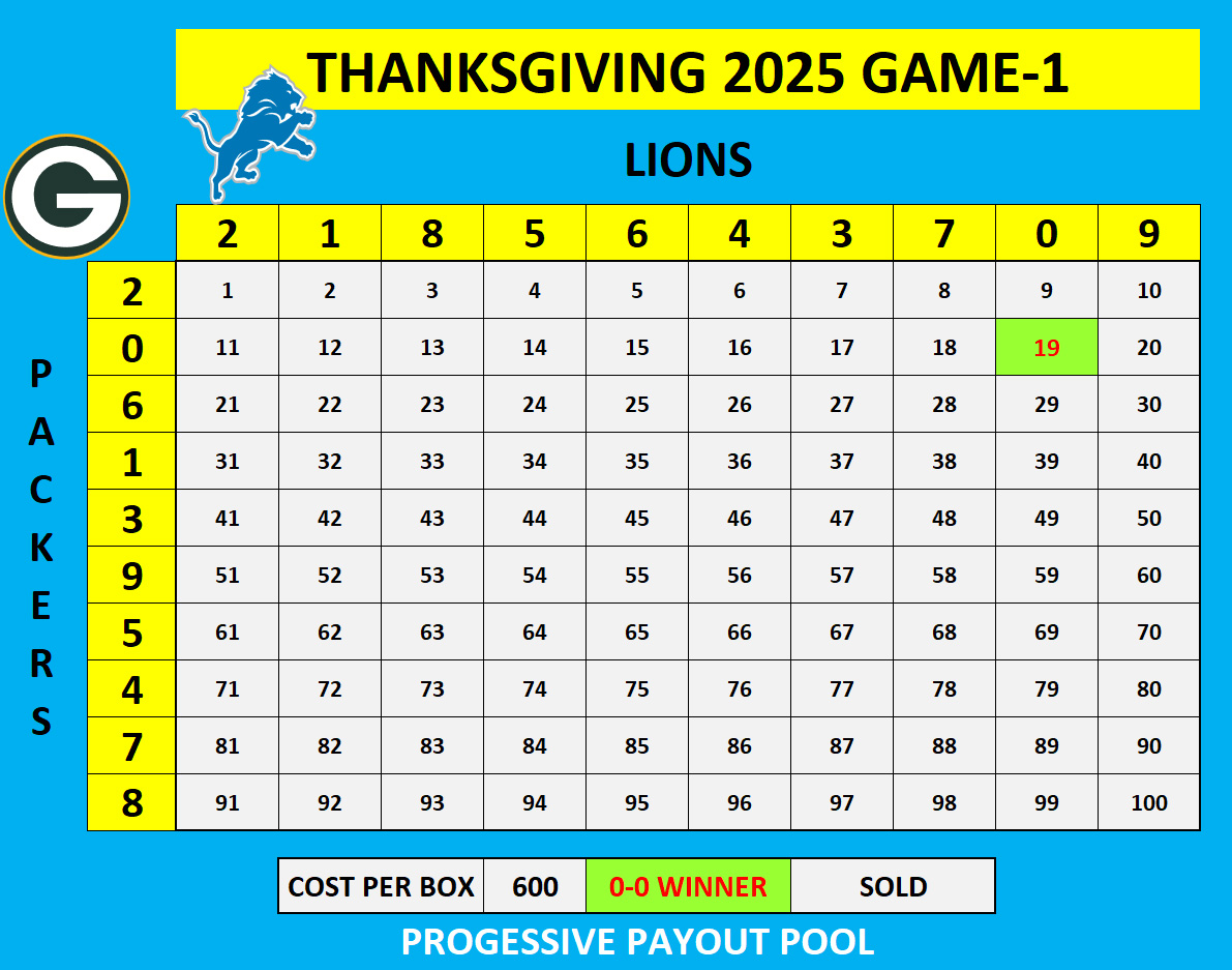 Packers at Lions Derby Flyer